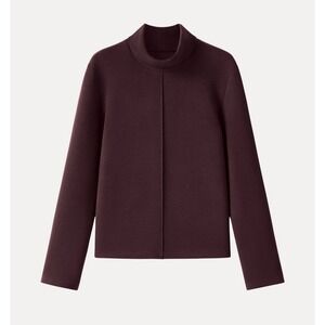 OGL FuzzLuxe Turtleneck Long Sleeve Top small Burgundy Red NWT